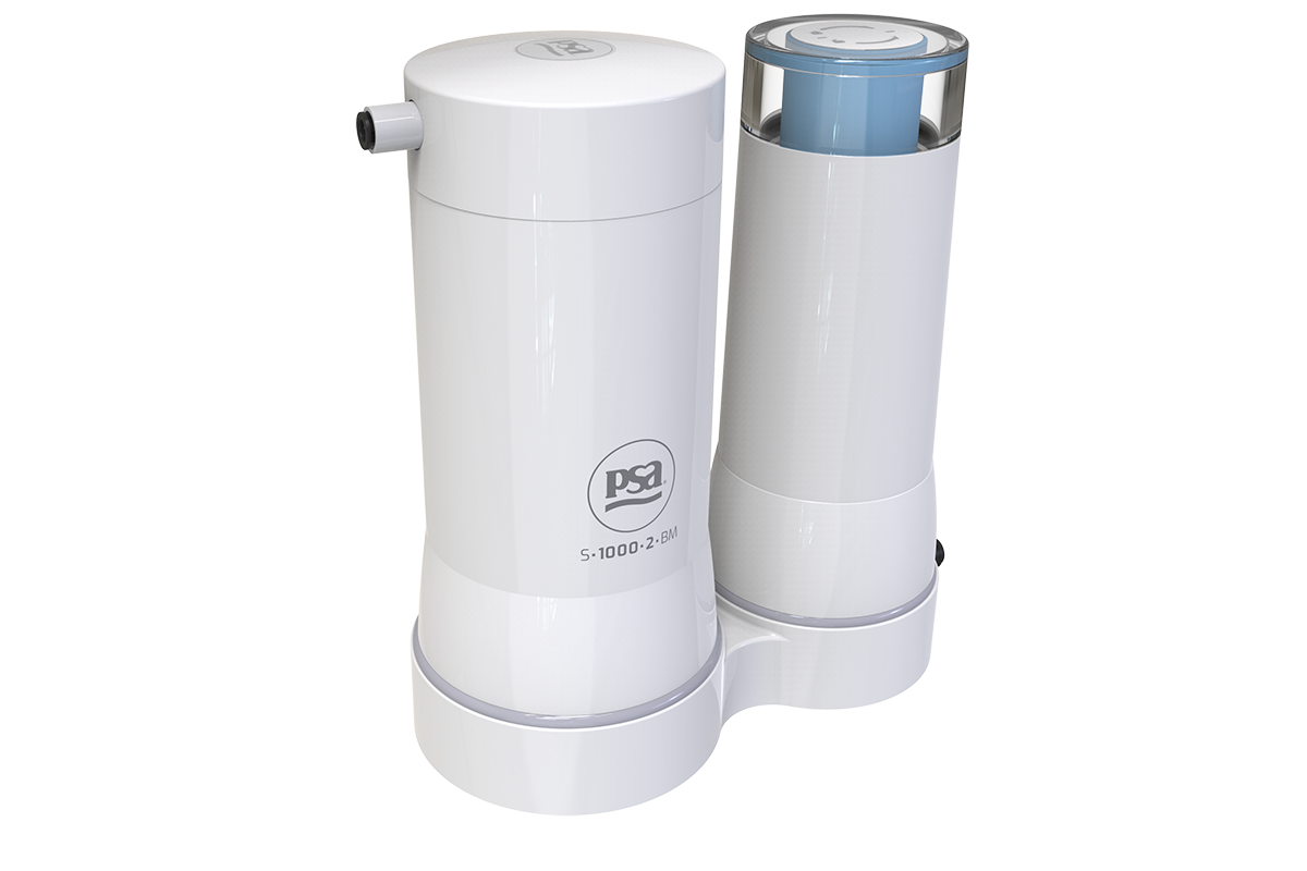 Únicamente con agua potable corriente de red. PURIFICADOR DE AGUA PSA S- 1000-2 BM RNPUD N.º 0250019 | RNE N.º 020033995